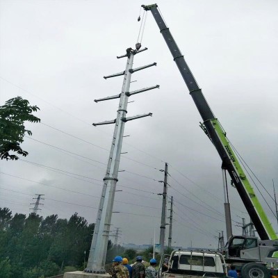 河北电力钢管杆 地脚螺栓 电力钢桩基础 电力钢杆 钢管塔